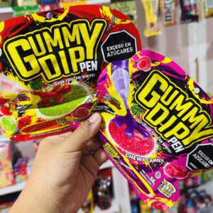 Gummy dip pen